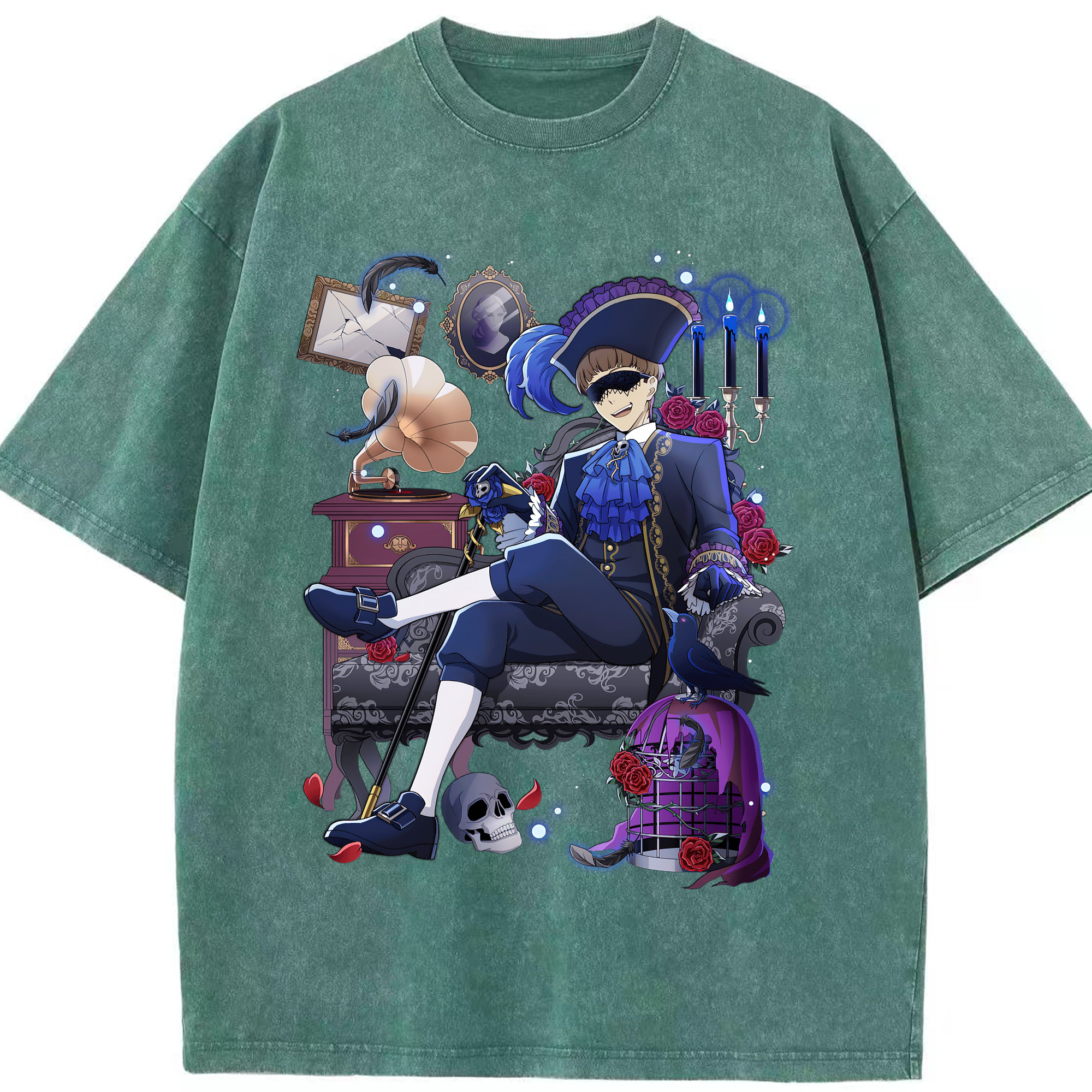 （画像用） 文豪ストレイドッグス Bungo Stray Dogs 綿100% ヴィンテージ風 半袖Tシャツ（フロントプリント）